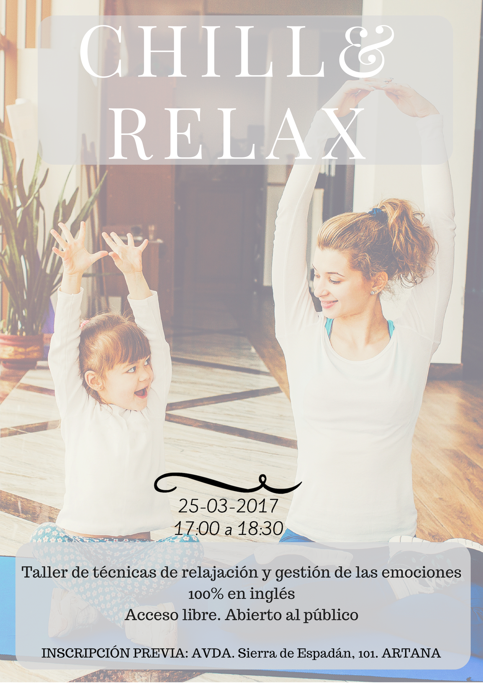 Taller en Familia: Chill and relax